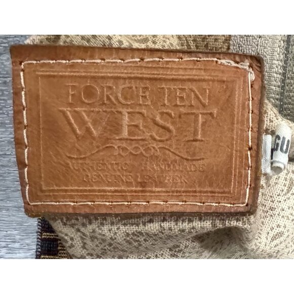 VTG Leather FORCE TEN Two Way Shoulder And Cross Body Bag Purse Backpack - Picture 4 of 9